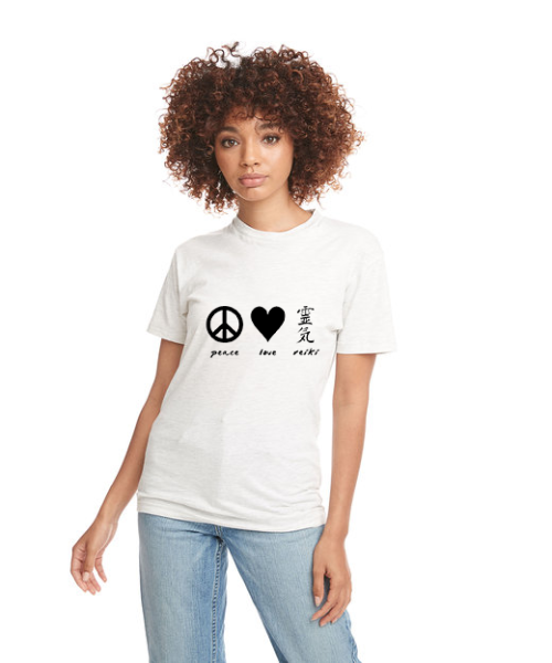 Peace Love Reiki Unisex Tee Shirt