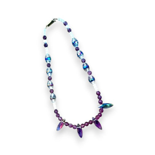 Lepidolite, Pearl and Gemstone Necklace