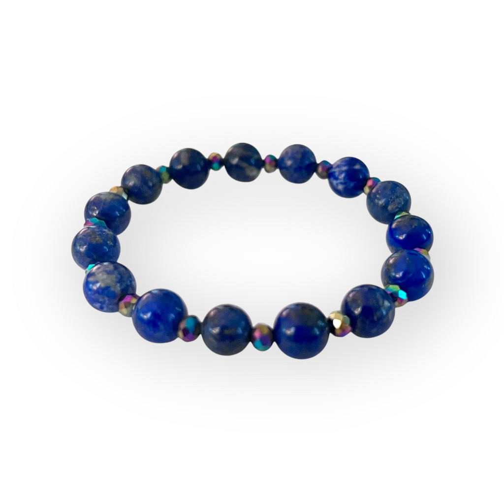 lapis and gemstone bracelet