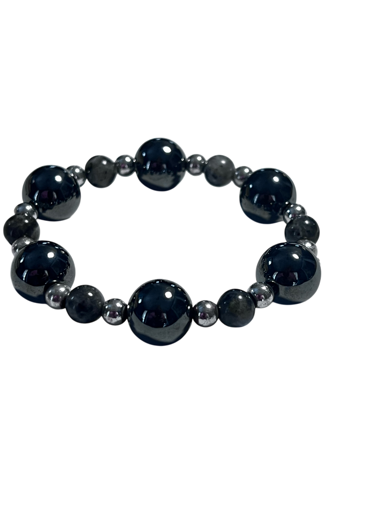 bold hematite bracelet