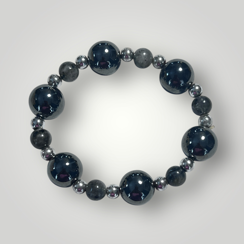 bold hematite bracelet