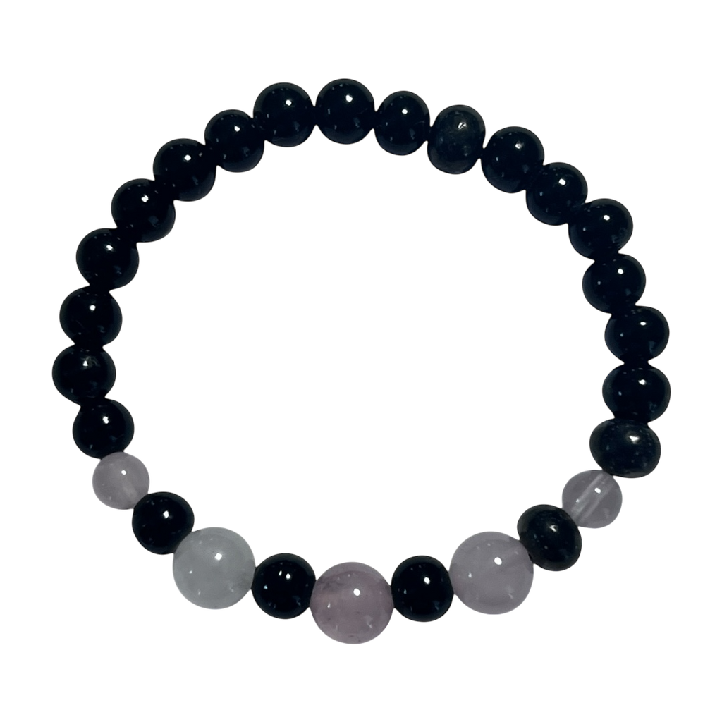 Shungite and Rose Quartz Bracelet