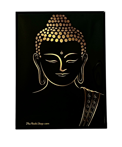 Black and Gold Buddha Poster