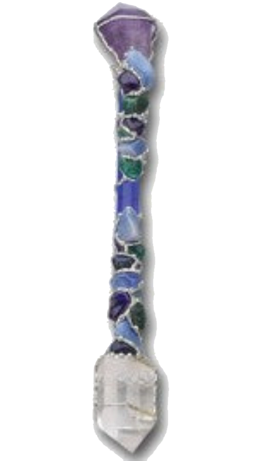  Large Fearless Crystal Healing Wand