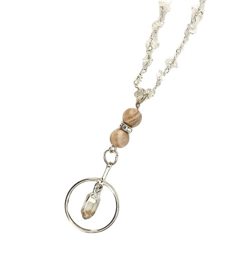moonstone and gemstone necklace