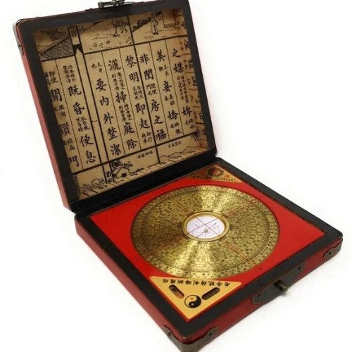 6” Feng Shui Compass In Wood Box