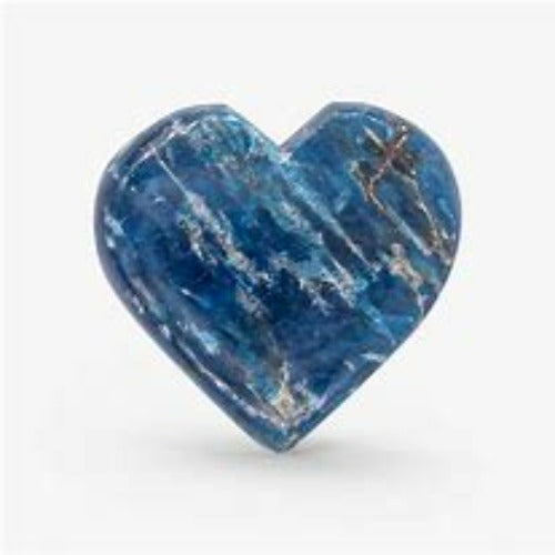 Small Blue Apatite Heart