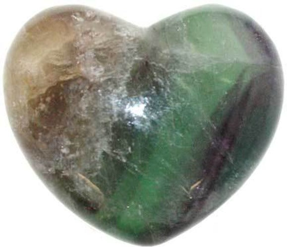 Heart Shaped Green Flourite Stone