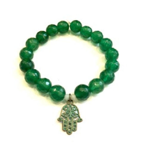 Green Hamsa Bracelet