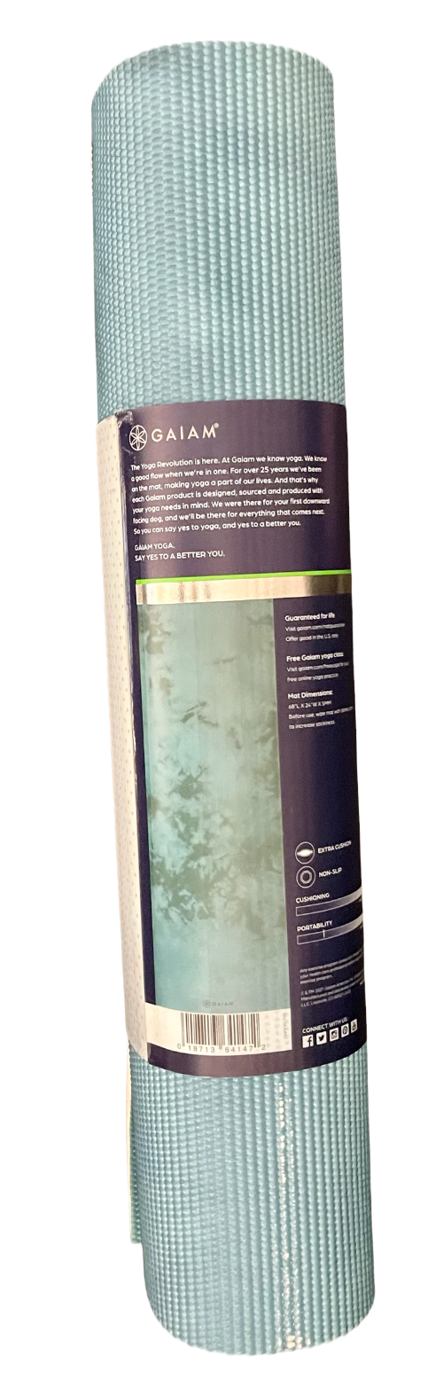 Lot De 2 Tapis De Yoga Gaiam – 68 X 24 Pouces – Antidérapants