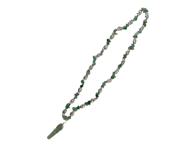 Green Aventurine And Buddha Necklace