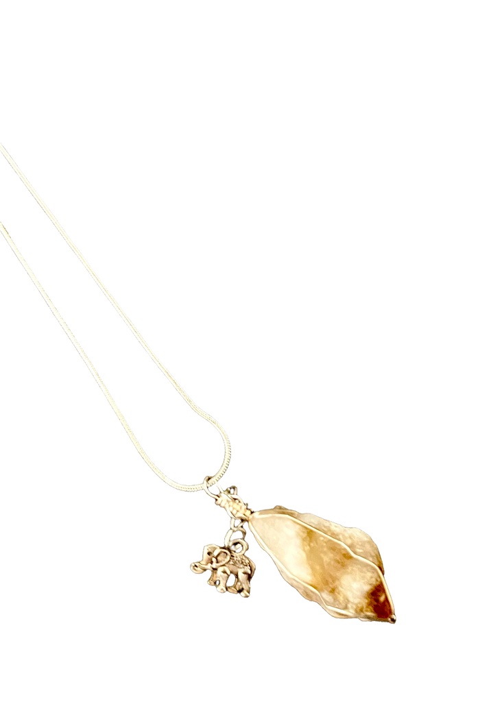 citrine wire wrapped necklace