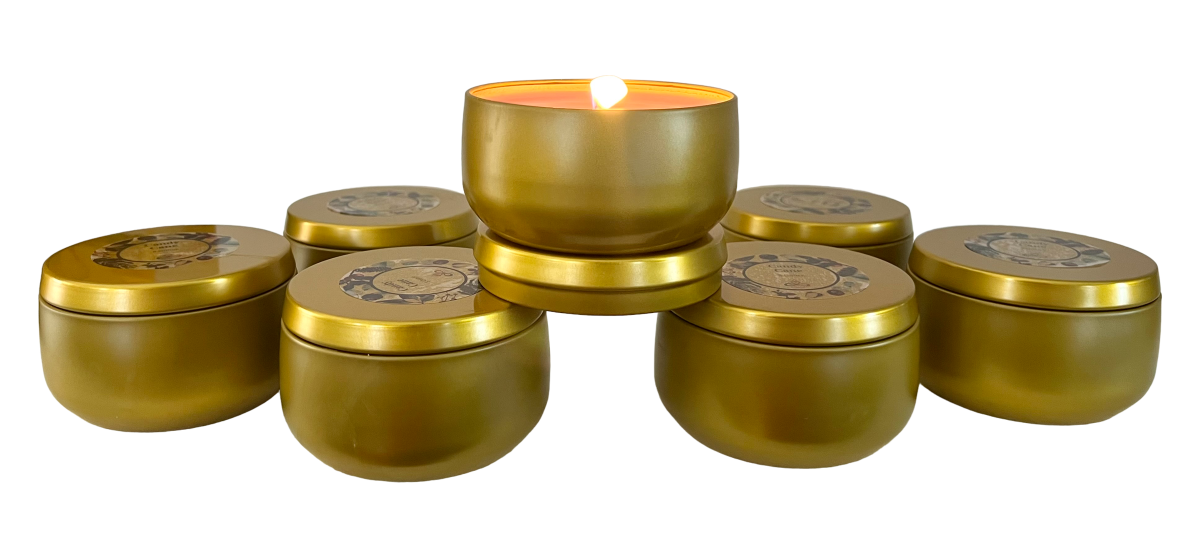 Frankincense & Myrrh Candle in a Matt Gold Tin