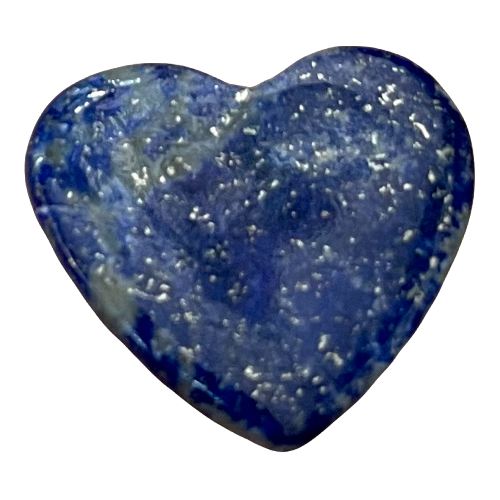 heart shaped lapis stone