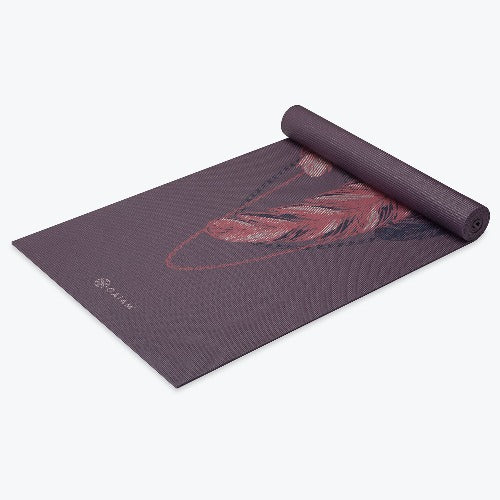 Gaiam Premium Lilac Feathers Yoga Mat (6MM) 