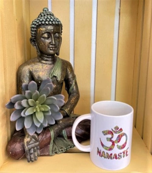 Namaste & OM Coffee Cup - Body Mind Soul