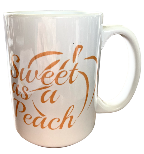 Sweet As A Peach Coffee Cup